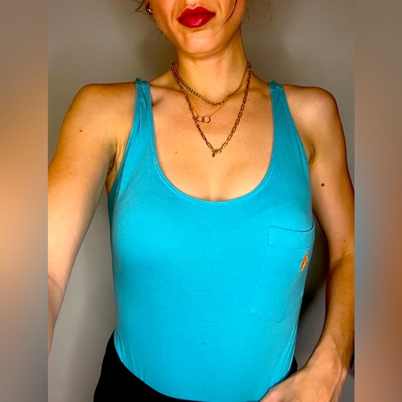 RALPH LAUREN POLO RARE VINTAGE BLUE BODY SUIT - Picture 4 of 16